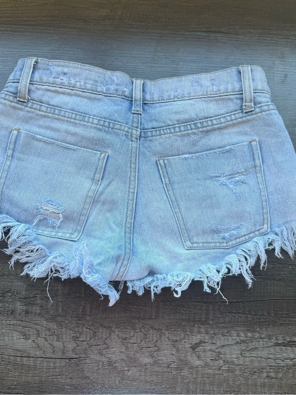 Low rise pistola cotton denim jean shorts sz 24
